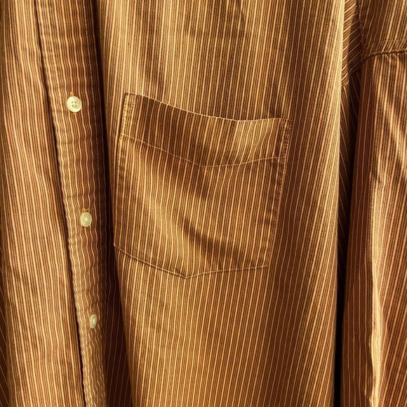 SADDLEBRED~MEN’S SHIRT~CORAL/BROWN~3X TALL - Picture 6 of 7